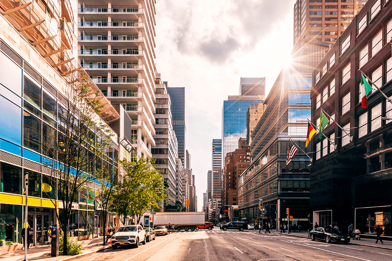 Downtown city street Downtown city street