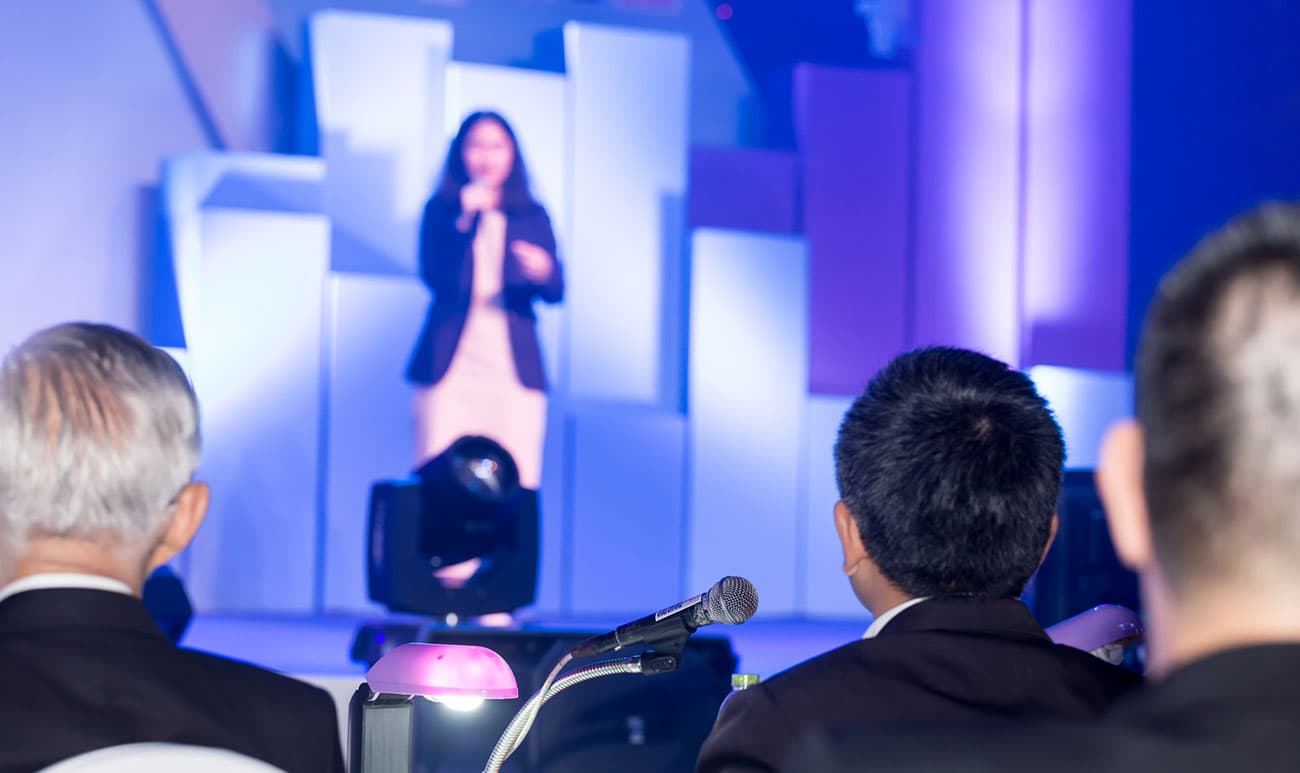 Woman Giving Speech
