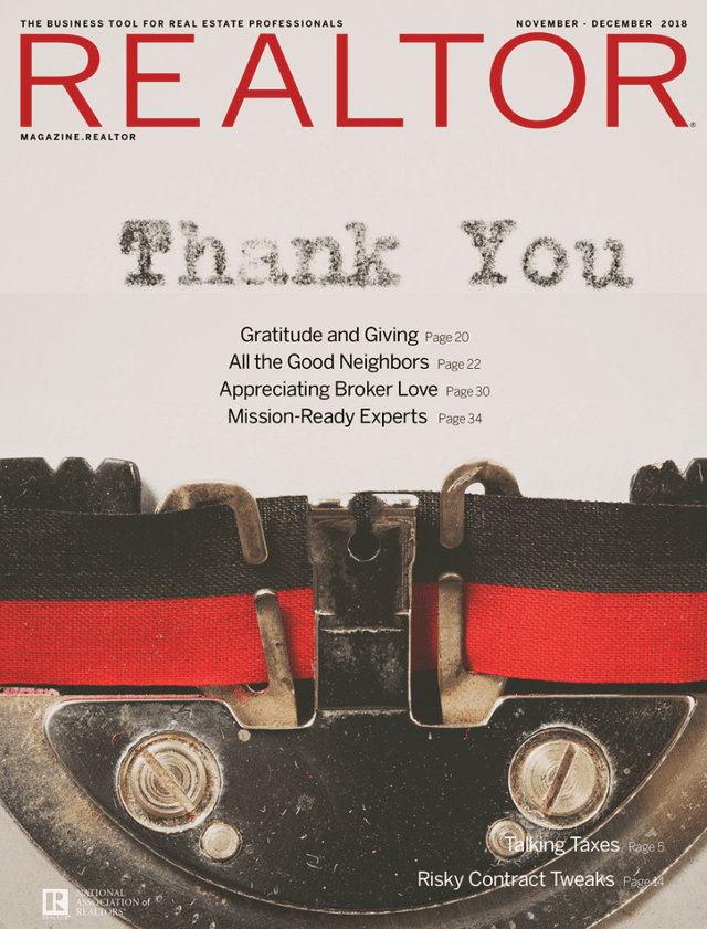 November/December 2018: Thank You Cover
