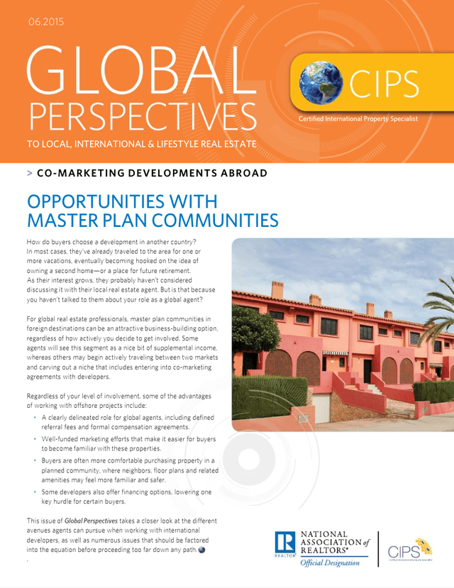 June 2015: Co-Marketing Developments Abroad Cover