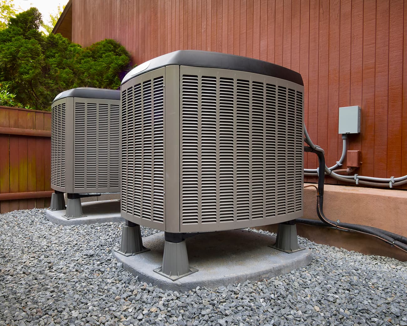 HVAC heating and cooling units