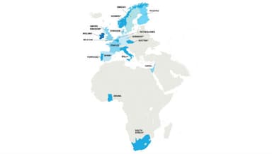 Western Europe, Israel, South Africa