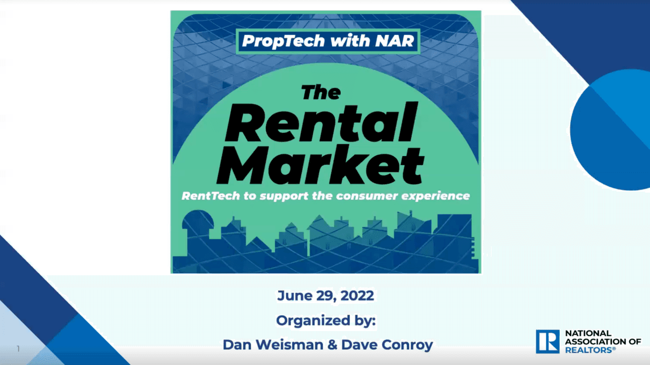 The Rental Market: RentTech to Support the Consumer Experience