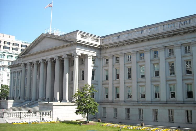 U.S. Treasury Department in Washington, DC U.S. Treasury Department in Washington, DC