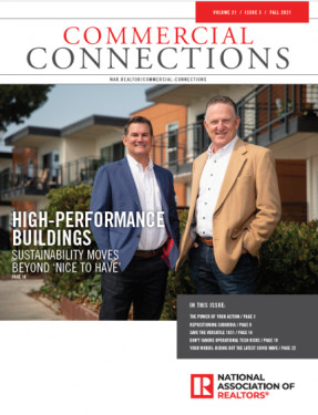 Cover of Commercial Connections Fall 2021: High-Performance Buildings