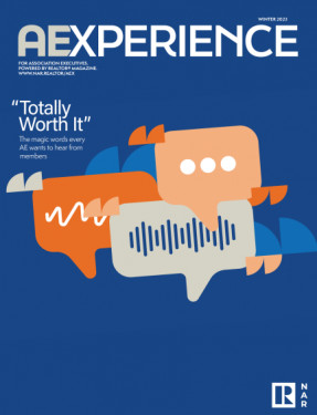 AEX Winter 2023 issue cover "Totally Worth It"