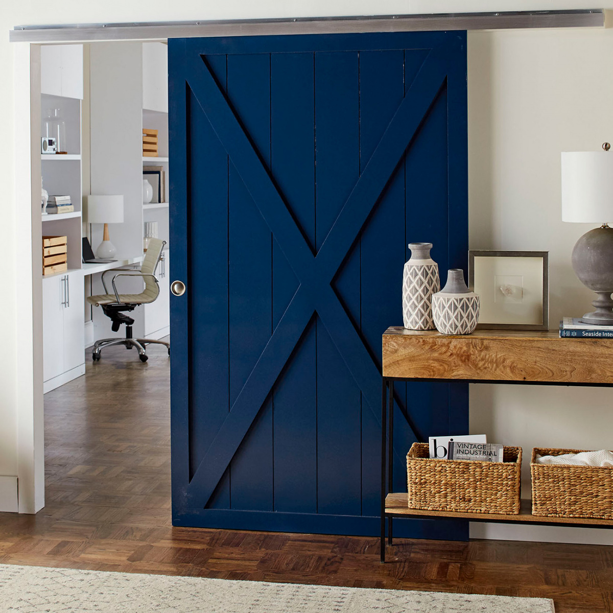 Blue Barn Door