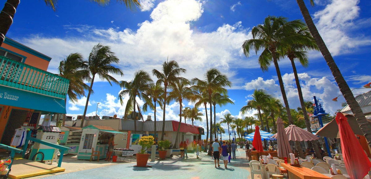 Retail area in Fort Myers, Fla.