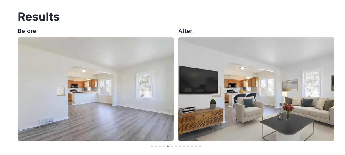Emerging Technology generative AI home imagery with virtual staging