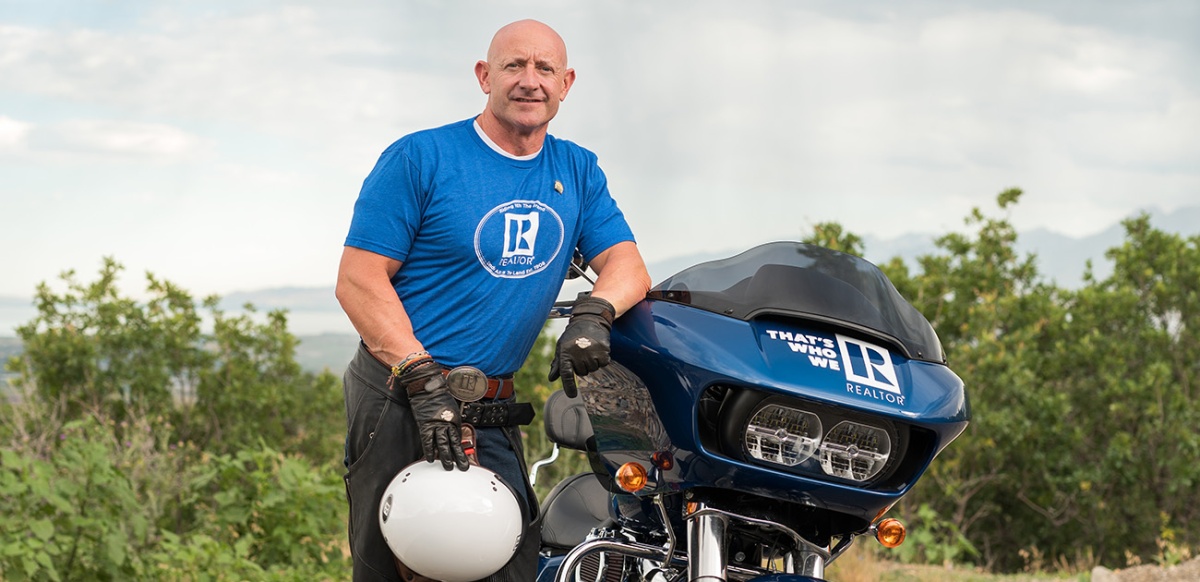 Kenny Parcel and Riding with the Brand motorbike