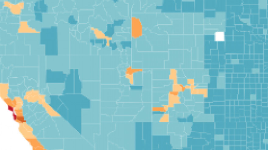 median county house prices