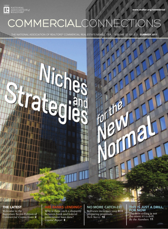 Cover of the 2011 Summer issue of Commercial Connections: Niches and Strategies for the New Normal