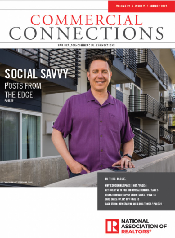 Cover image for Commercial Connections, Summer 2022 issue, Social Savvy