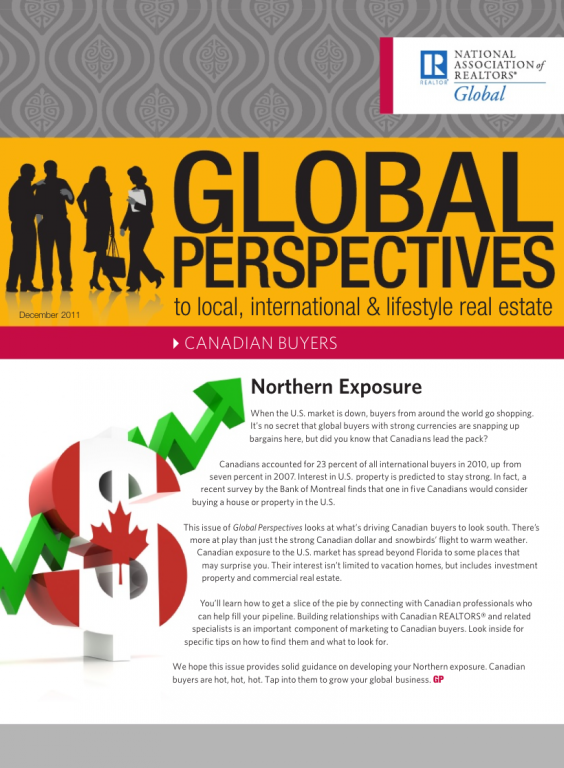 Cover of the December 2011 issue of Global Perspectives: Canadian Buyers