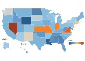 U.S. Map: Jobless Claims, Week Ending July 25, 2020