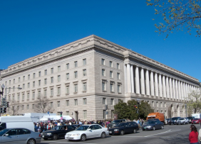 IRS building facade in DC