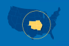 Map of the U.S. with NAR Region IX highlighted: Arkansas, Kansas, Missouri, and Oklahoma