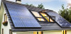Solar panels on home roof