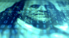 Close Up of Ben Franklin on a hundred dollar bill with 0 and 1 overlay representing cryptocurrency